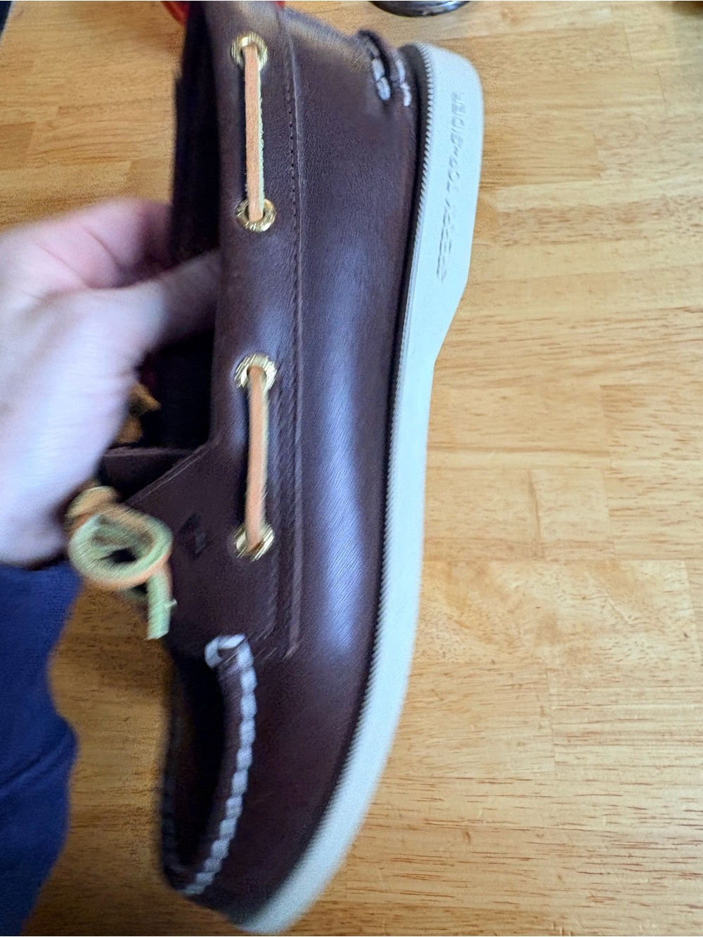 Sperry Authentic Original 2-Eye Boat Shoe in Brown Leather - Picture 7 of 8